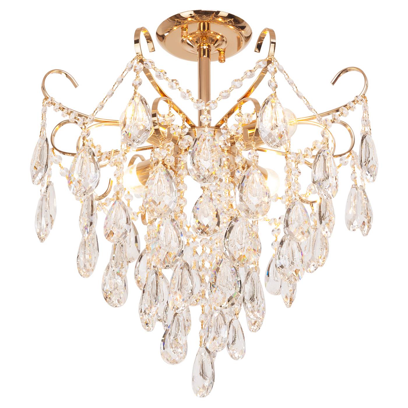 15506/4FGD WT Потолочная люстра ЭкономСвет 15506 15506/4FGD WT