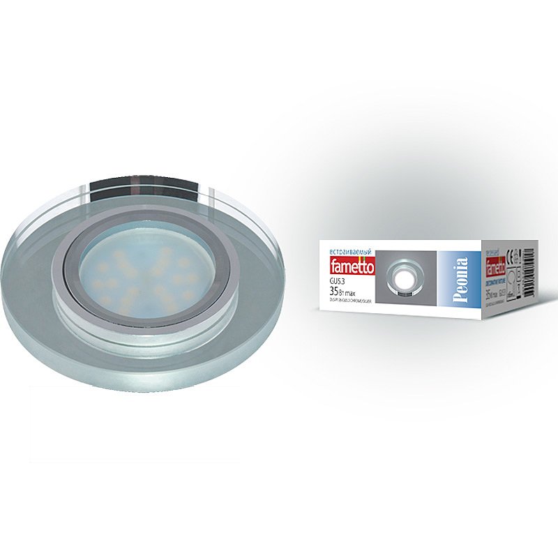 Встраиваемый светильник Fametto Peonia DLS-P106 GU5.3 CHROME/SILVER