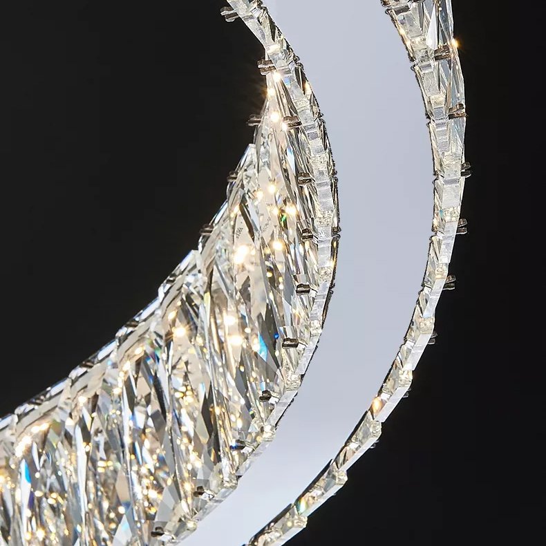 Подвесная люстра Delight Collection D8010 D8010P/2R/D800+600 silver