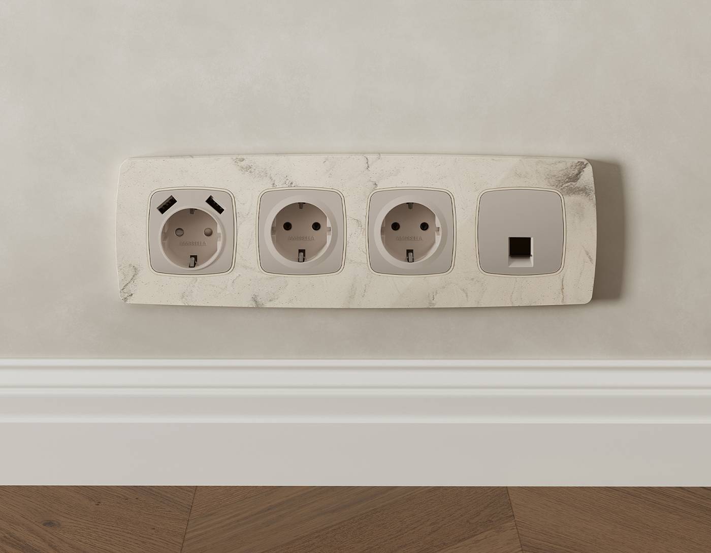 MO372005 Розетка Ambrella Volt OMEGA MO372005