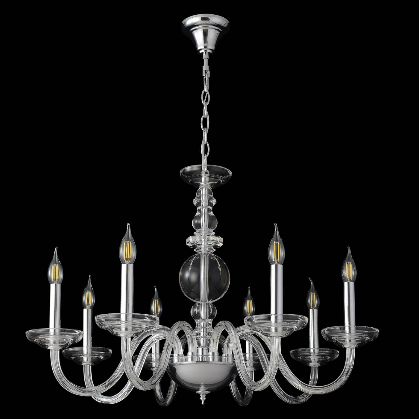 Подвесная люстра Crystal Lux Arabesque ARABESQUE SP8 CHROME