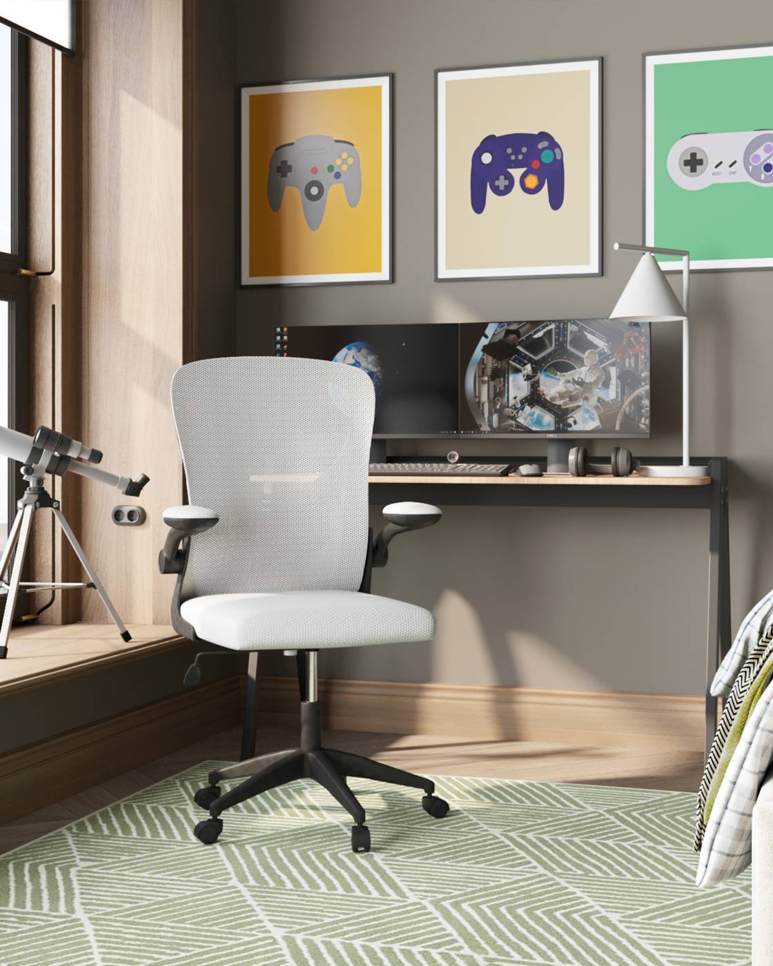 Кресло офисное Stool Group OUE-2504 grey