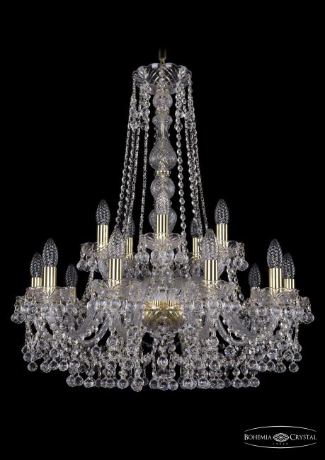 Подвесная хрустальная люстра 1409 Bohemia 1409/10+5/240/h-77 G