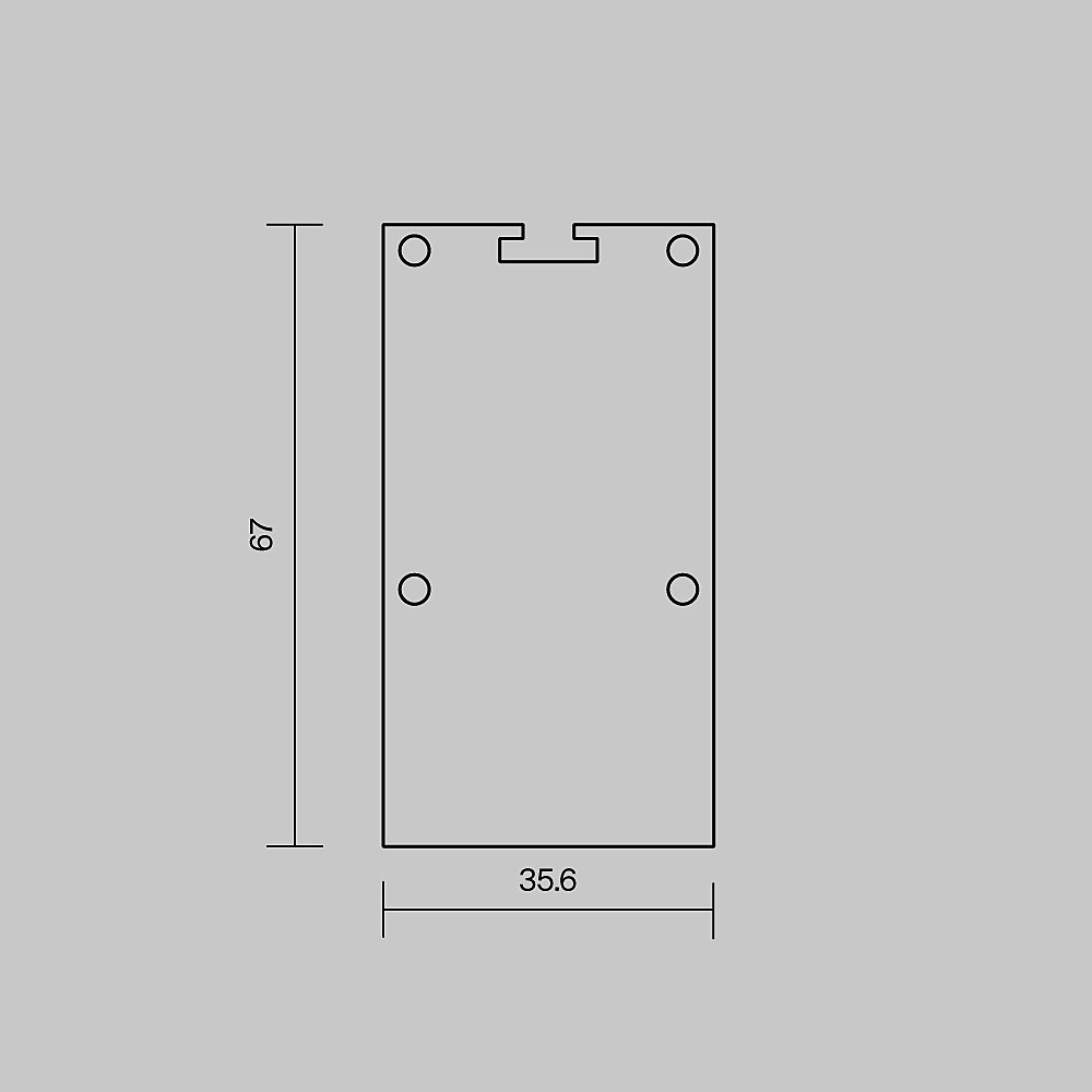 Комплект заглушек (для профиля 35х66) 2 шт., Maytoni Накладной-подвесной профиль 642079
