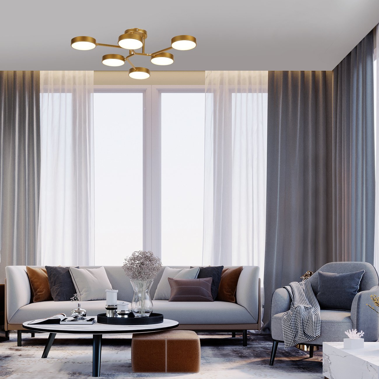 Потолочная люстра Escada 10273/6LED