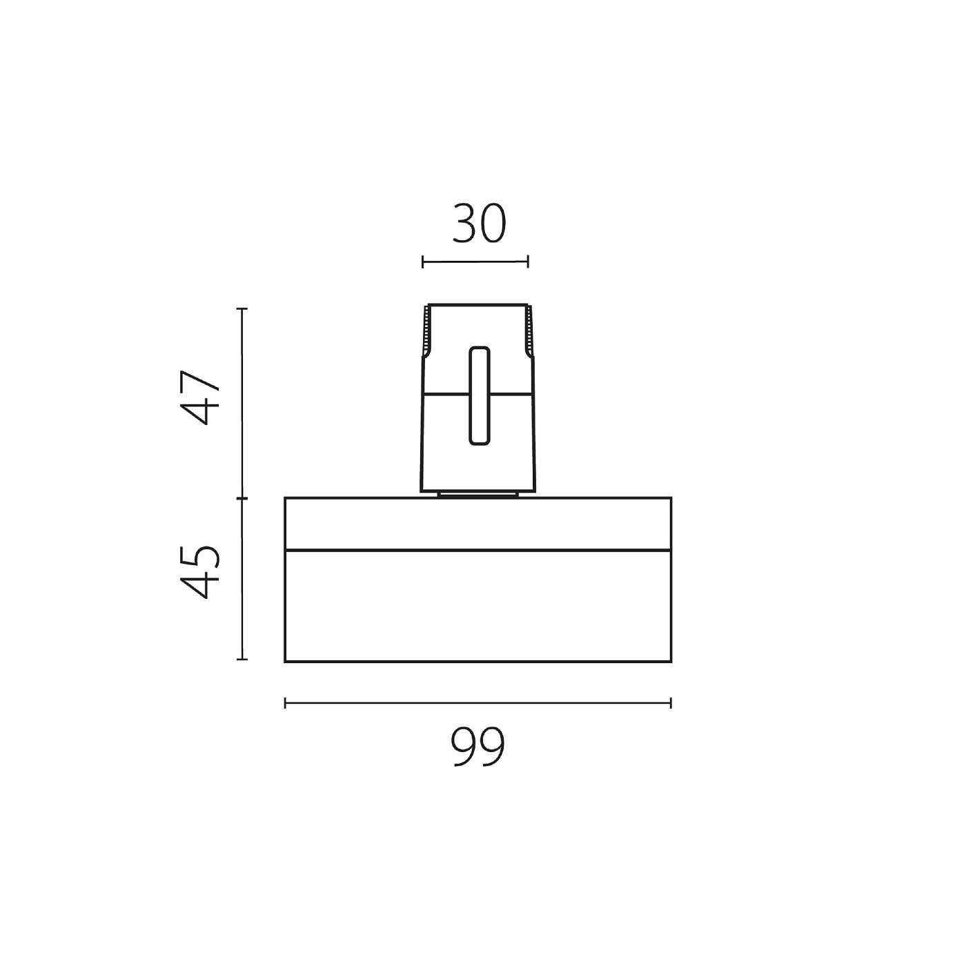 Трековый светильник Lightstar Due Hermes 210647