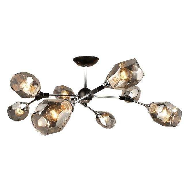MD.4209-8-S CH+BK Потолочная люстра IMEX MD.4209-8-S CH+BK
