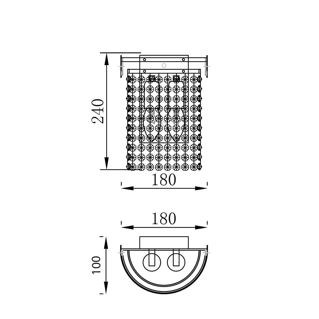 10170/2A Настенное бра Escada Niagara 10170/2A