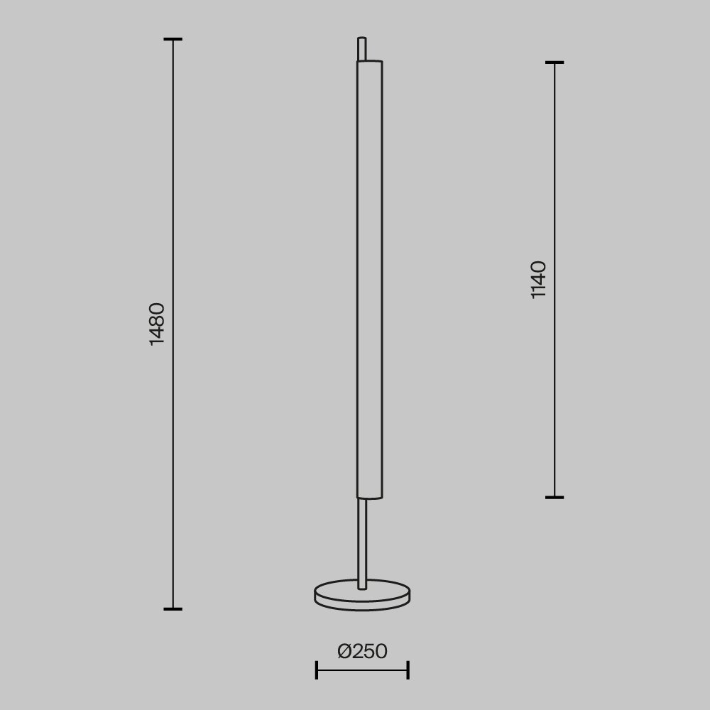 MOD258FL-L15BS3K Торшер Maytoni Loom MOD258FL-L15BS3K