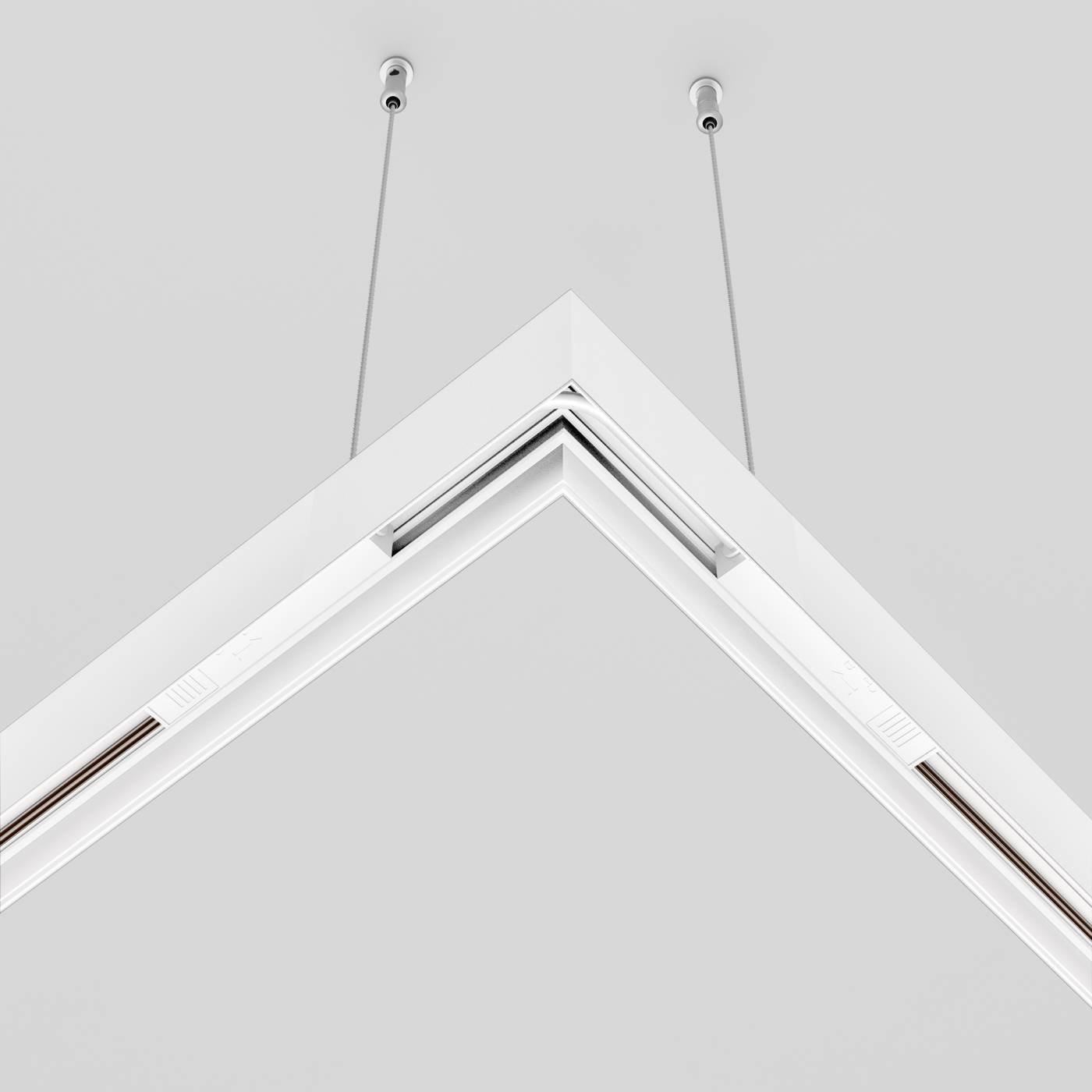 TRA034CPC-42W-15 Коннектор питания угловой 15 см Maytoni Accessories for tracks Exility TRA034CPC-42W-15