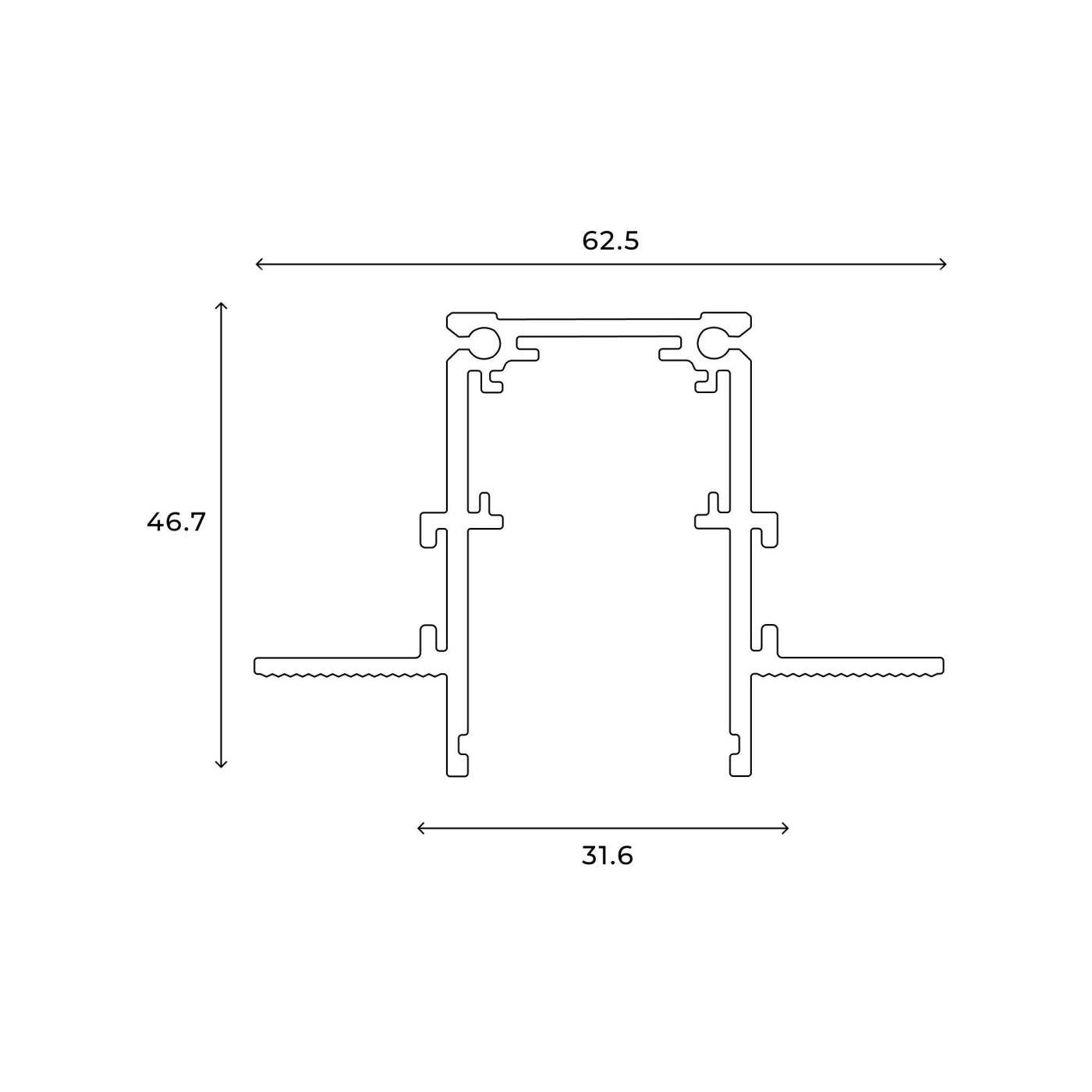 Шинопровод встраиваемый Hesby Lighting ElDeko HSBL_0061