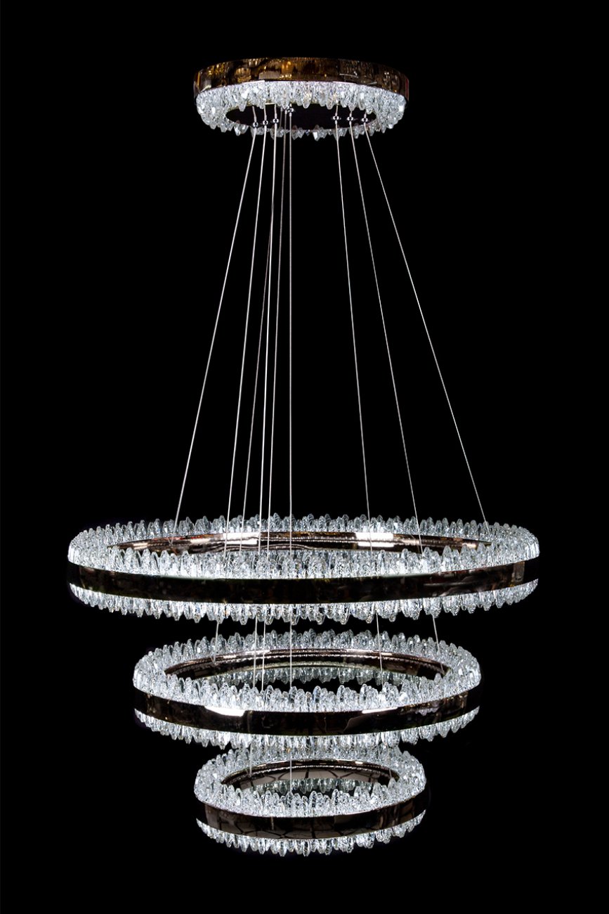 LE7720/800-3K Black Chrome Подвесная люстра LEON Michel LE7720/800-3K Black Chrome