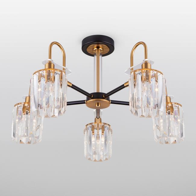 Потолочная люстра Eurosvet Tenia 70090/5 черный