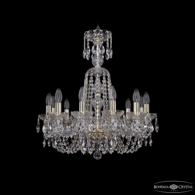 1402/12/195/XL-64 G Подвесная хрустальная люстра 1402 Bohemia 1402/12/195/XL-64 G