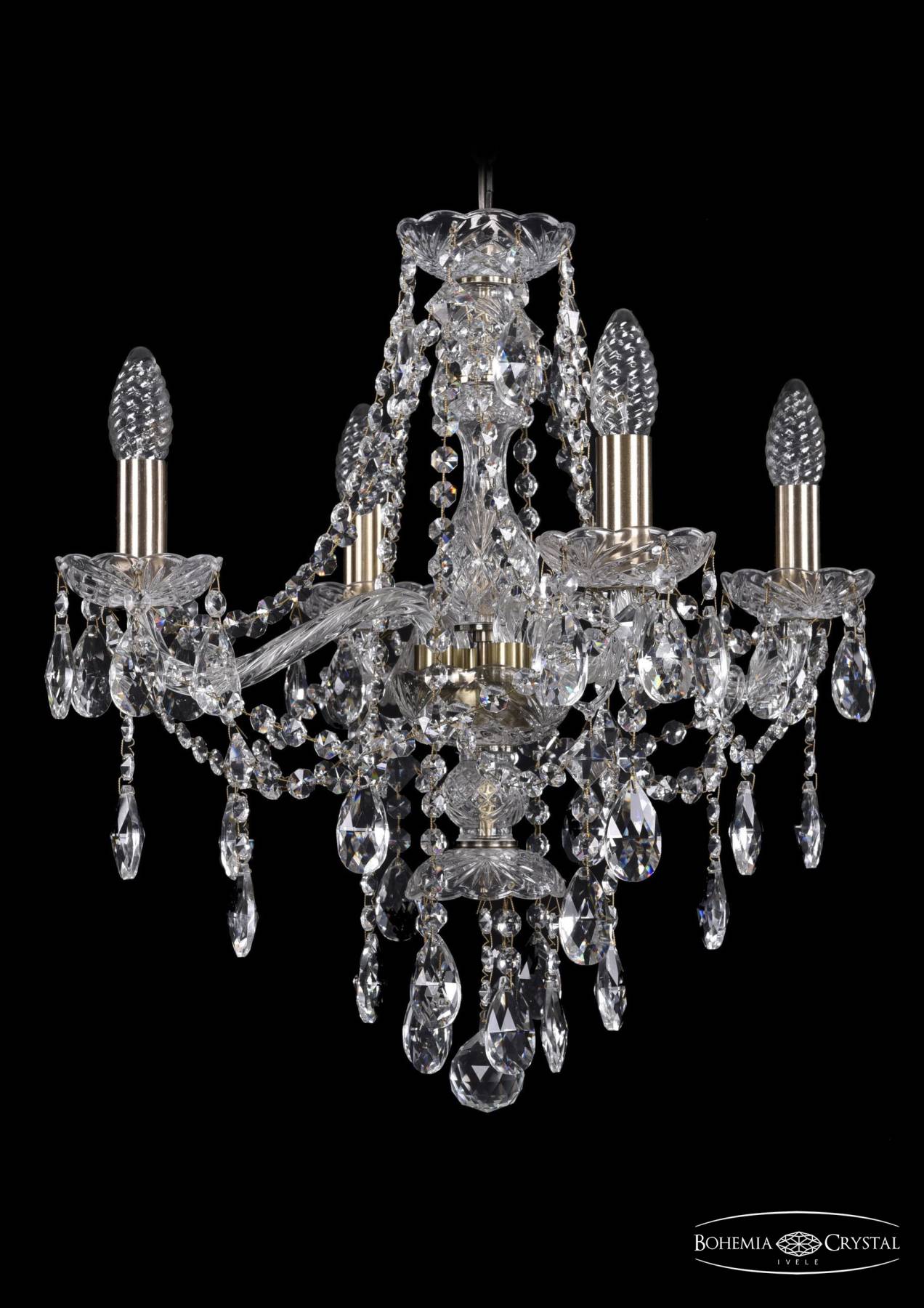 1415/4/165 Pa Подвесная хрустальная люстра 1415 Bohemia 1415/4/165 Pa