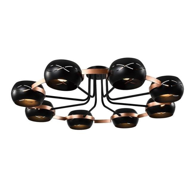 MD.21743-8-S-BK+CP Потолочная люстра IMEX Solar MD.21743-8-S-BK+CP