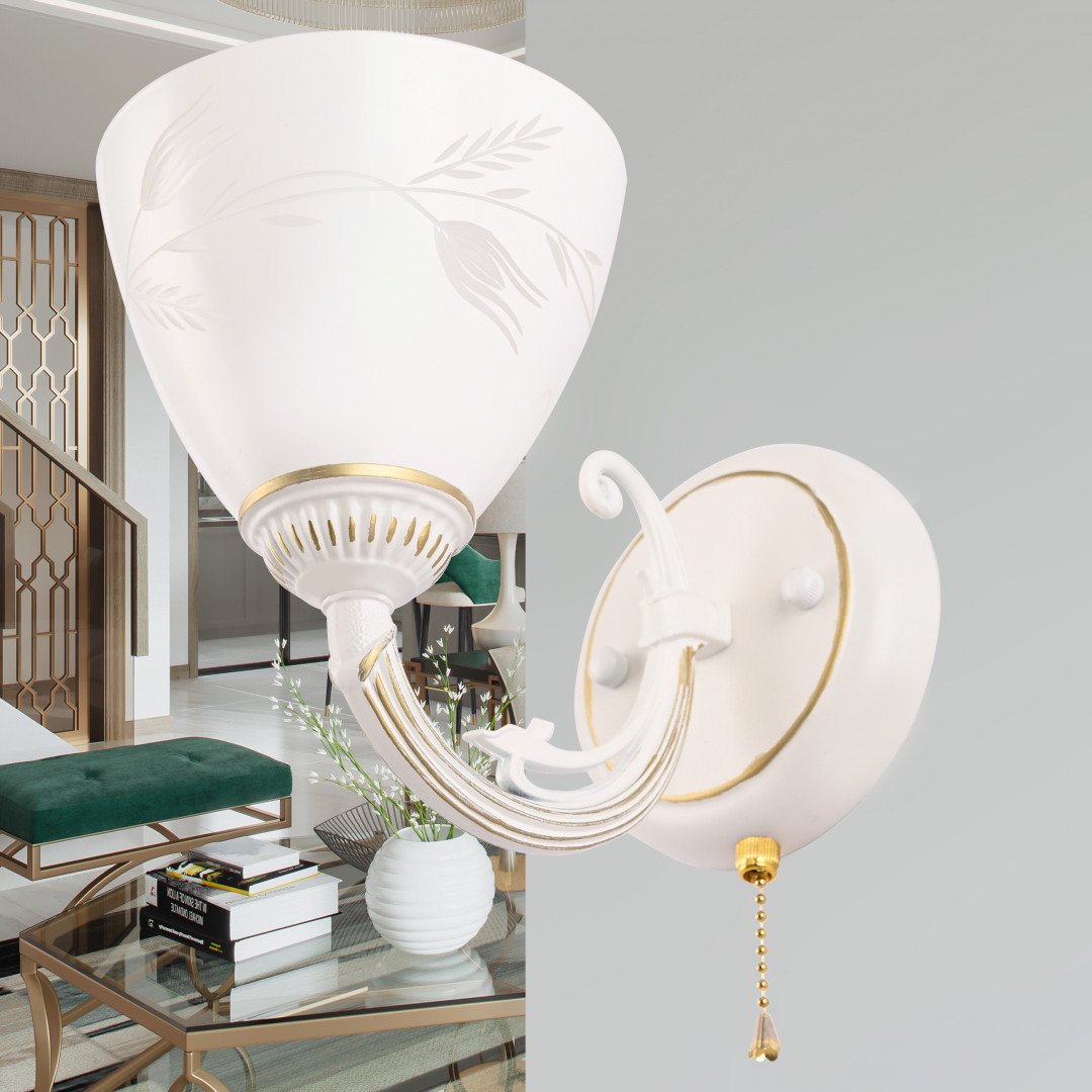 Настенное бра Arte Milano Am343659 343659/1W WT+G