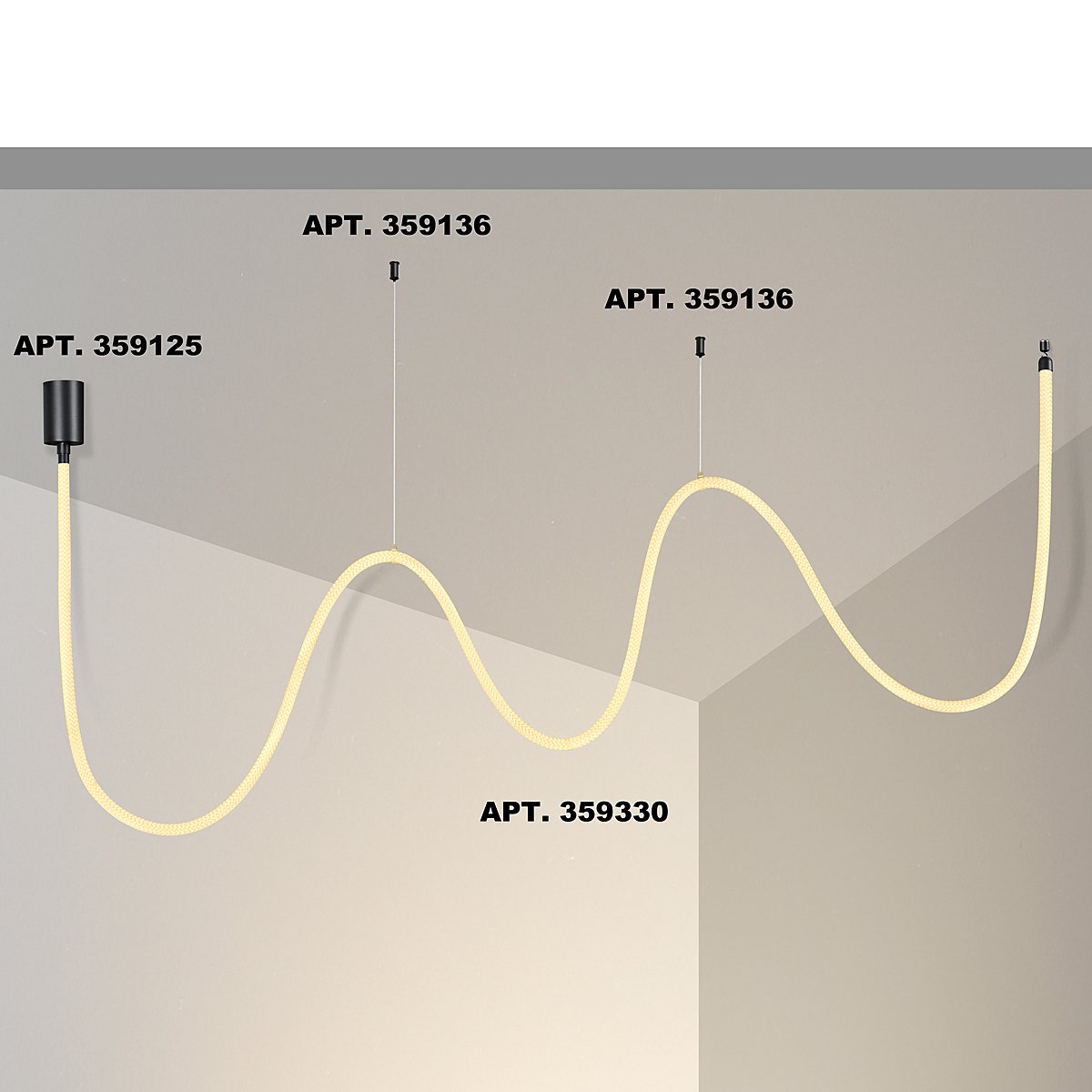 359330 Светодиодный шнур Novotech Ramo 359330