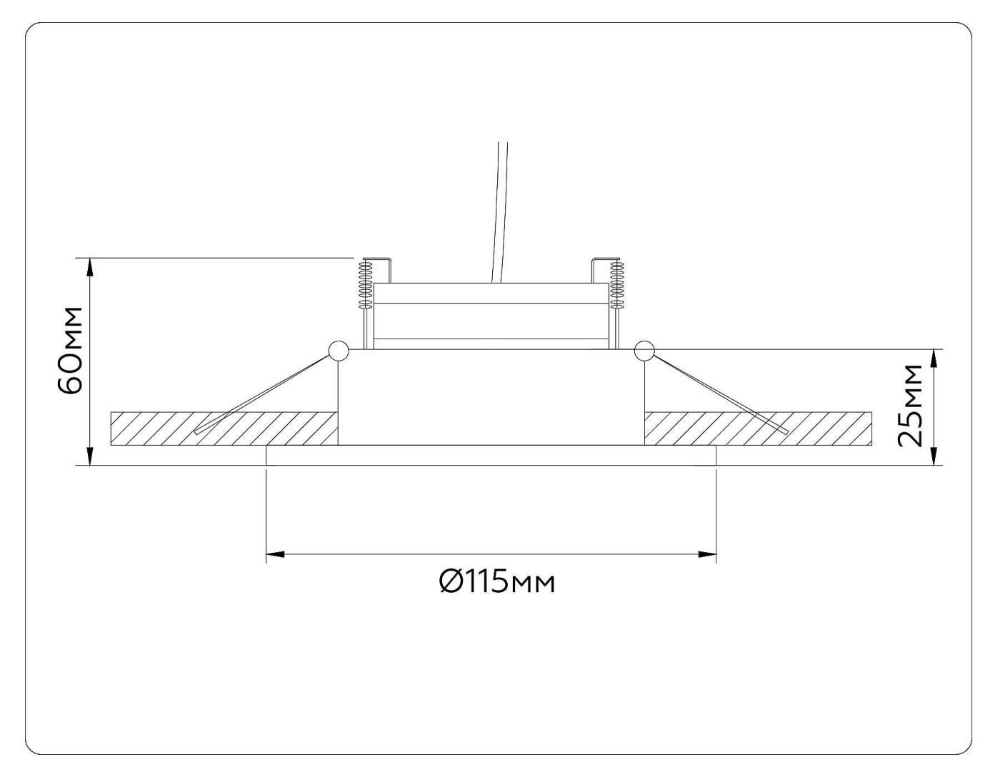Встраиваемый светильник Ambrella GX Standard tech TN52334