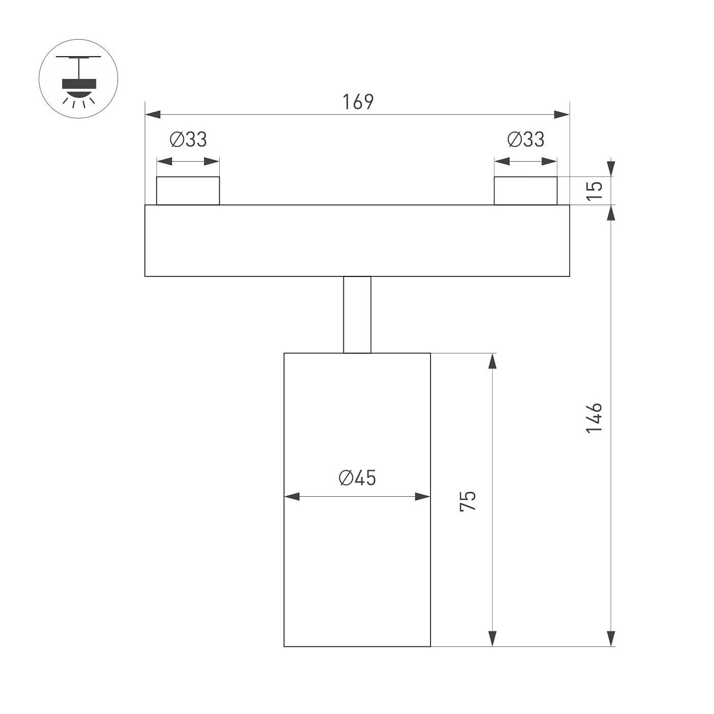 Трековый светильник Arlight Inbelt 051350