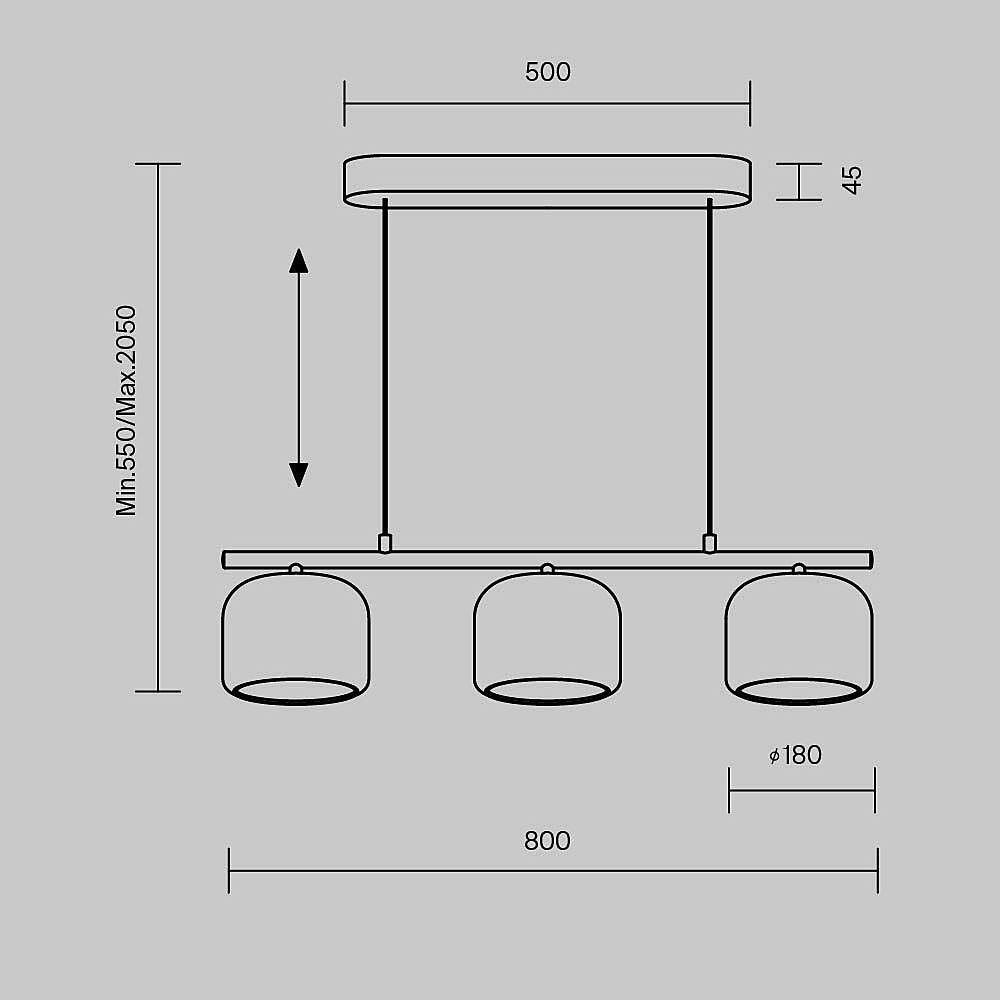 MOD286PL-L12W3K Светильник подвесной Maytoni Spirito MOD286PL-L12W3K