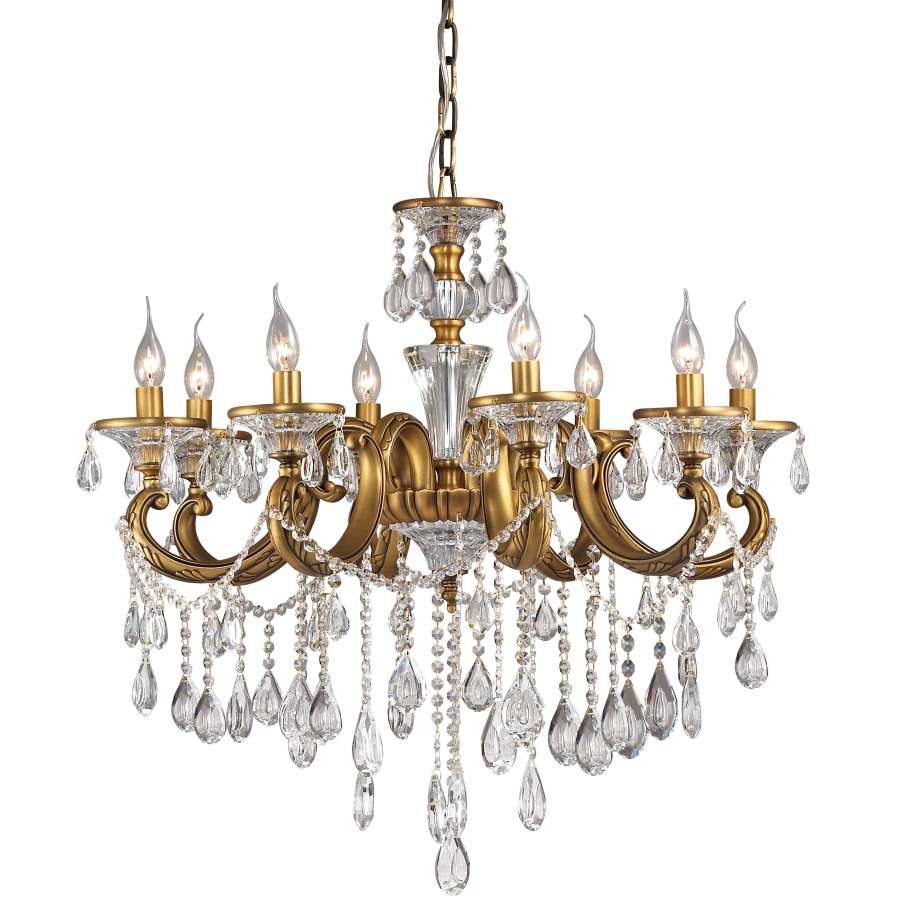 2454/8 Подвесная хрустальная люстра Aviora Odeon Light 2454/8