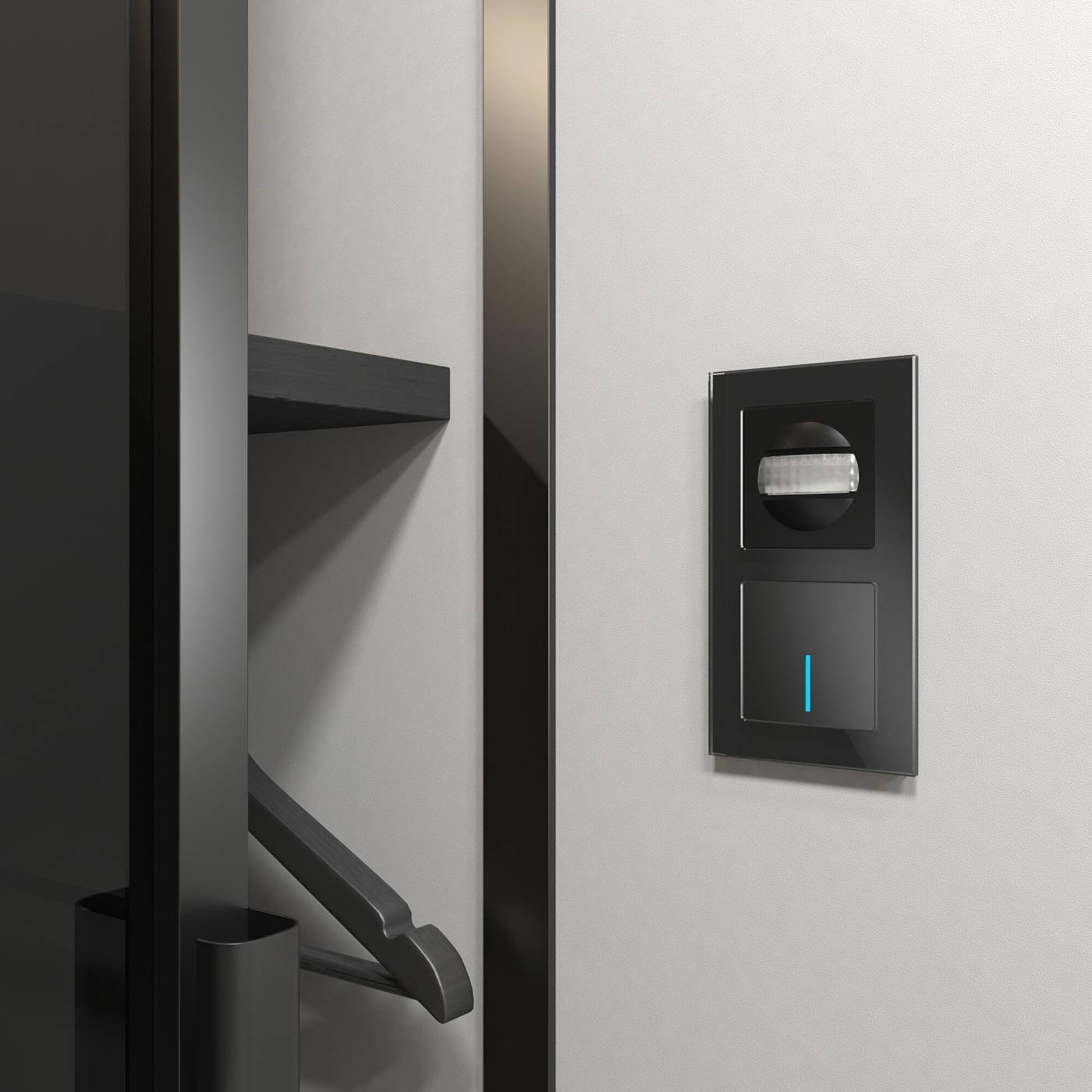 W1155108/ Датчик движения 500 Вт, двухпроводный (черный) Датчик движения Werkel Встраиваемые механизмы черные W1155108/ Датчик движения 500 Вт, двухпроводный (черный)