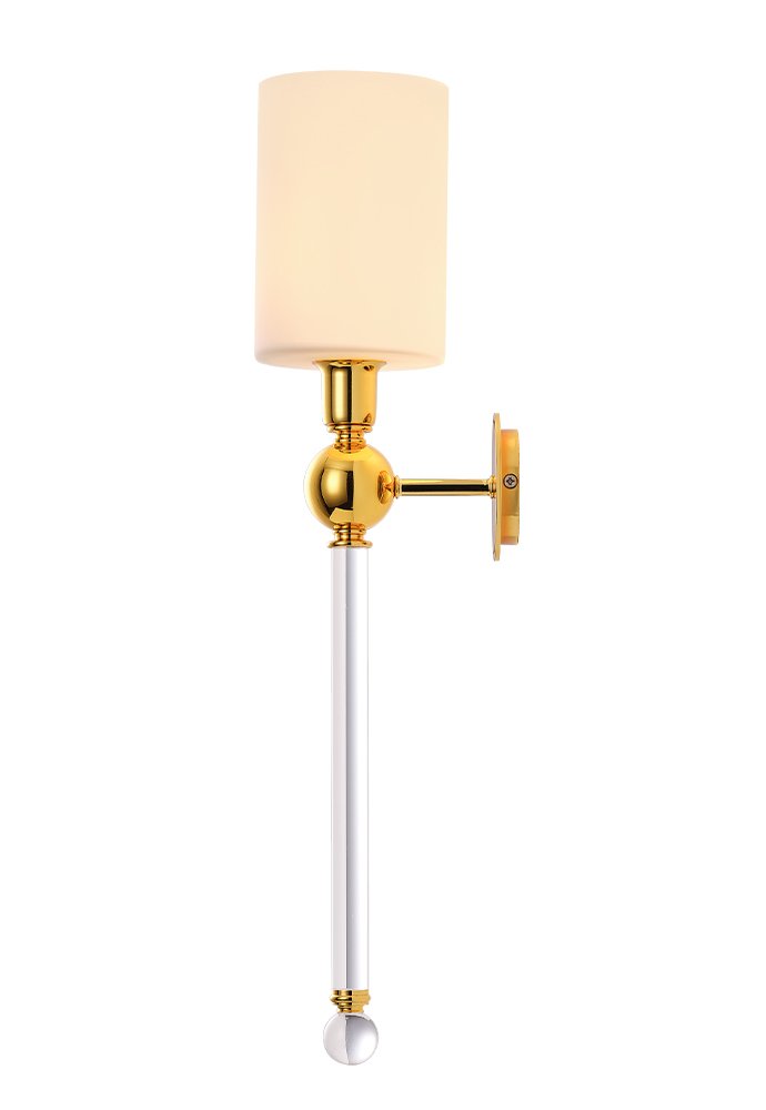 MIRABELLA AP1 GOLD/WHITE Настенное бра Crystal Lux Mirabella MIRABELLA AP1 GOLD/WHITE