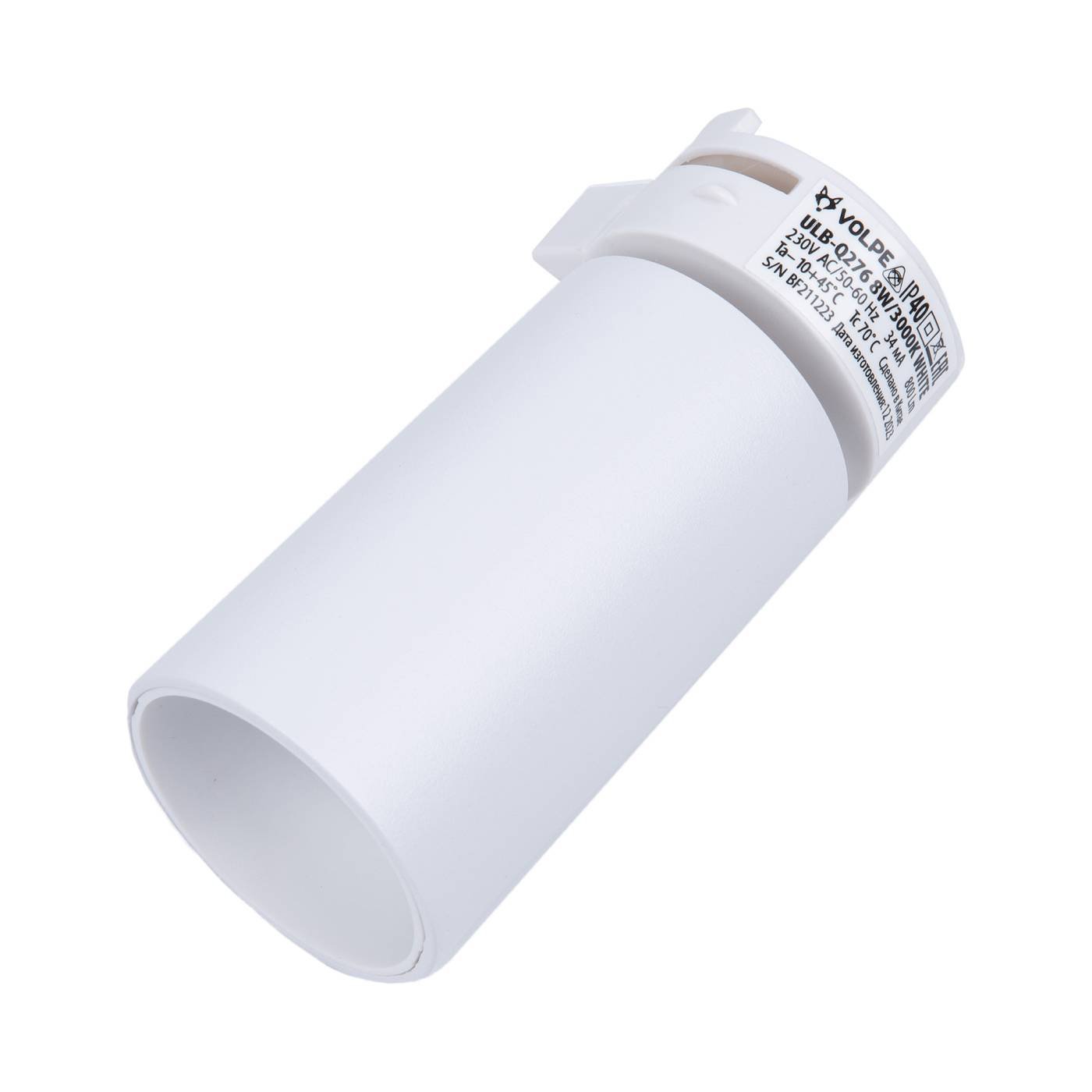 Трековый светильник Volpe Ulb-q276 ULB-Q276 8W/3000К WHITE