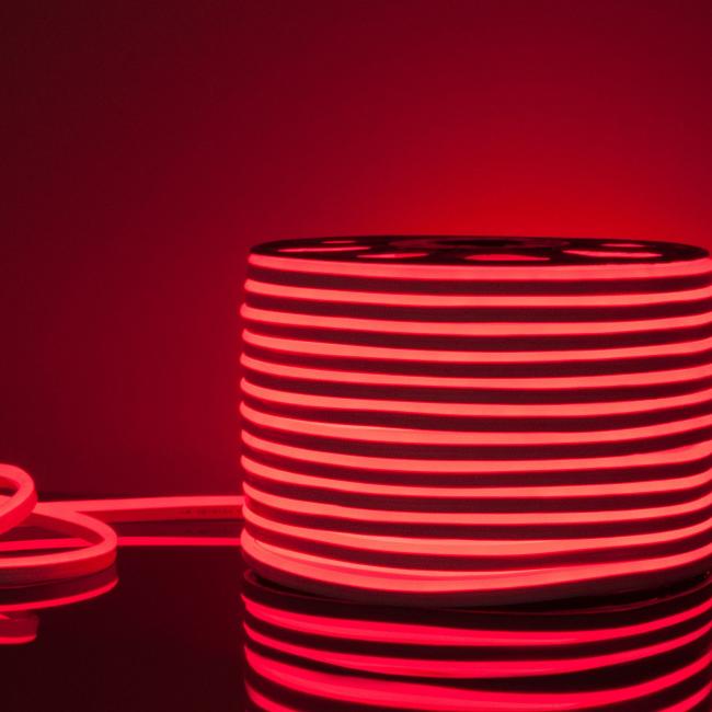 Гибкий неон LS001 220V 9.6W 120Led 2835 IP67 односторонний красный, 50 м Светодиодный шнур Elektrostandard LS 001 220V 9,6 IP67 Гибкий неон LS001 220V 9.6W 120Led 2835 IP67 односторонний красный, 50 м
