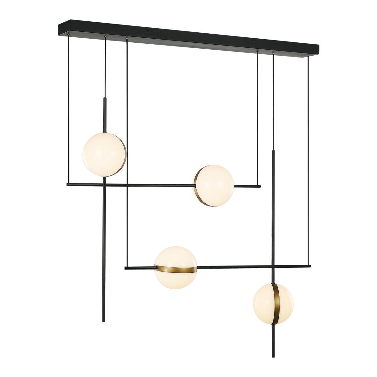 MD2062-4B black/brass Светильник подвесной Delight Collection MD2062 MD2062-4B black/brass