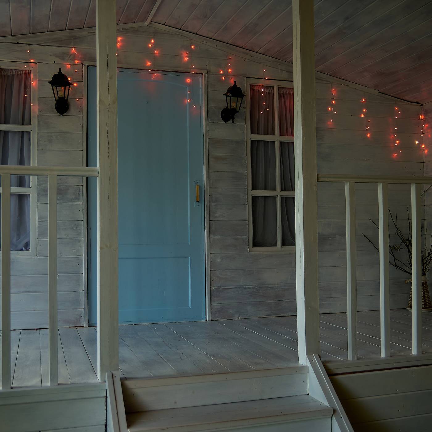 Бахрома светодиодная с эффектом мерцания, 10м Uniel ULD-B10006-248/TTK AMBER-WARMWHITE IP44