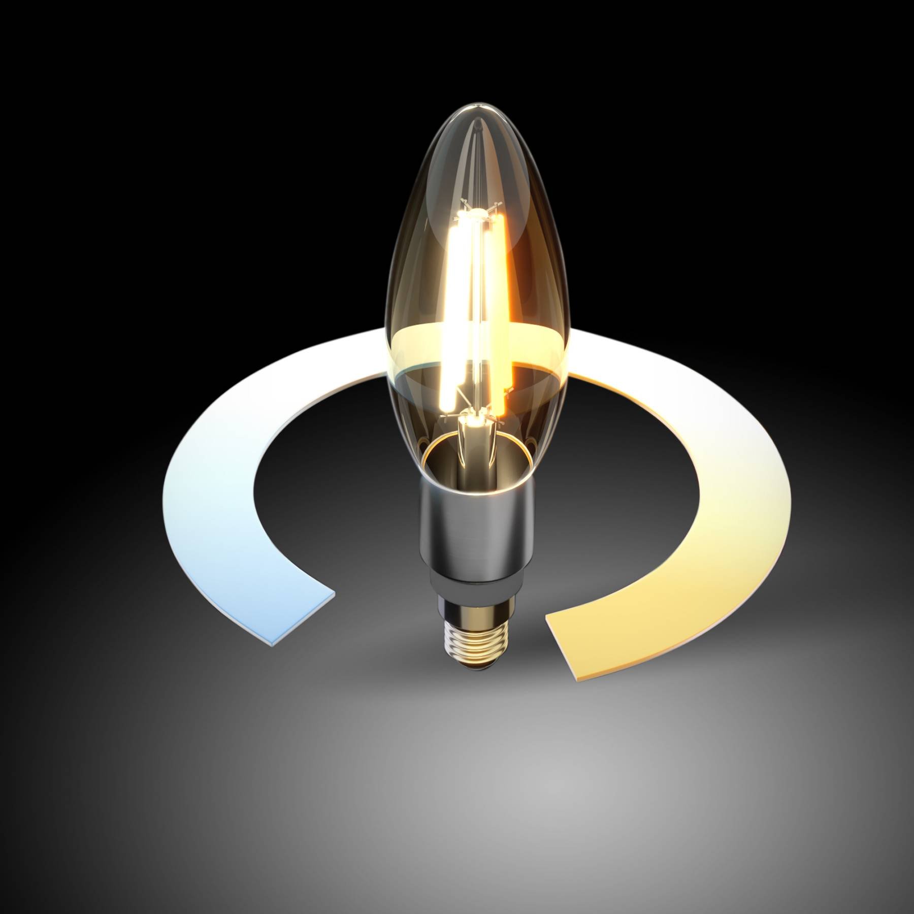 Умная лампа Свеча F C37 Е14 5W 3300К-6500К CCT+DIM (BLE1437) Светодиодная лампа Elektrostandard Умная лампа Свеча F C37 Е14 5W 3300К-6500К CCT+DIM (BLE1437)
