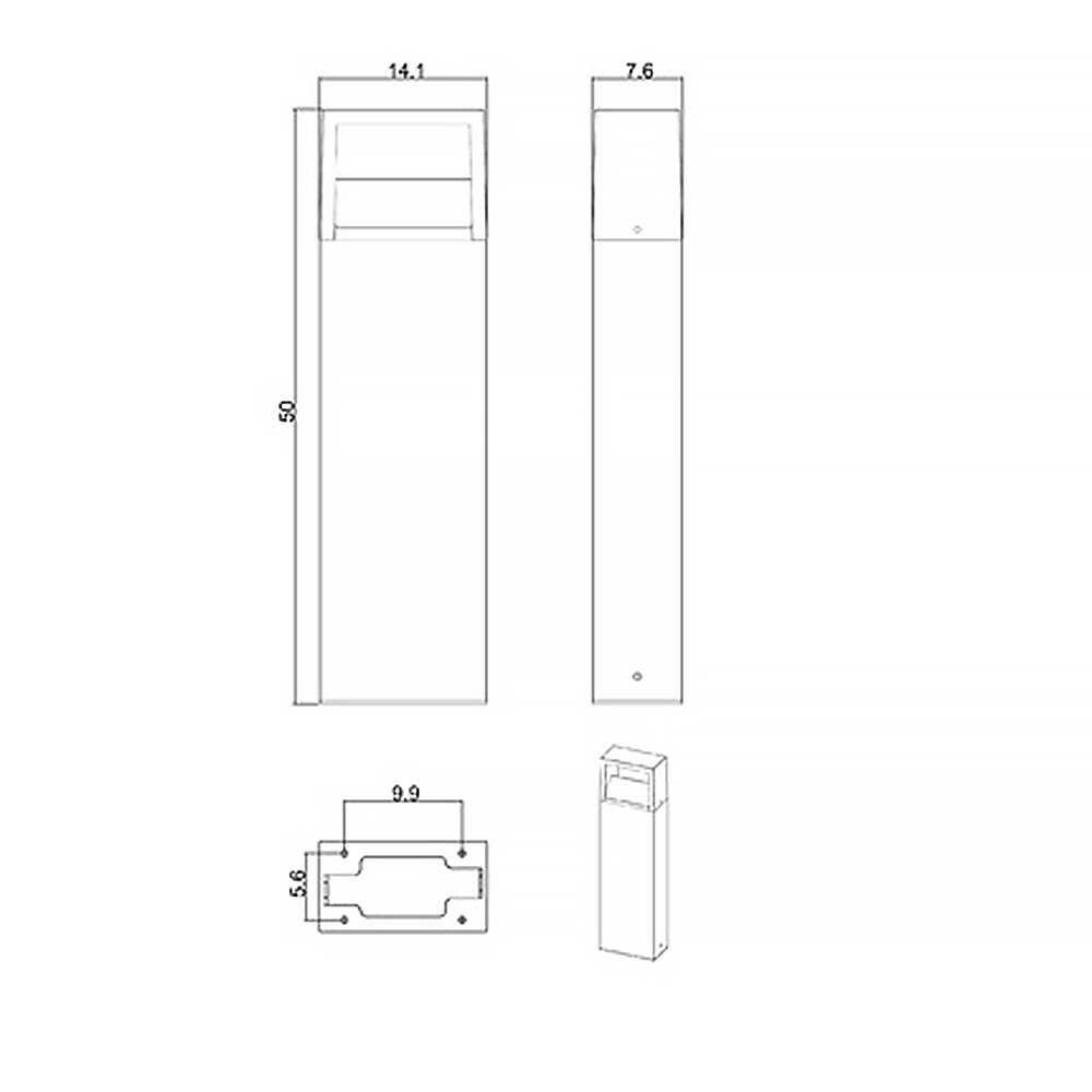 A1326PA-1BK Уличный наземный светильник Arte Lamp Liverpool A1326PA-1BK
