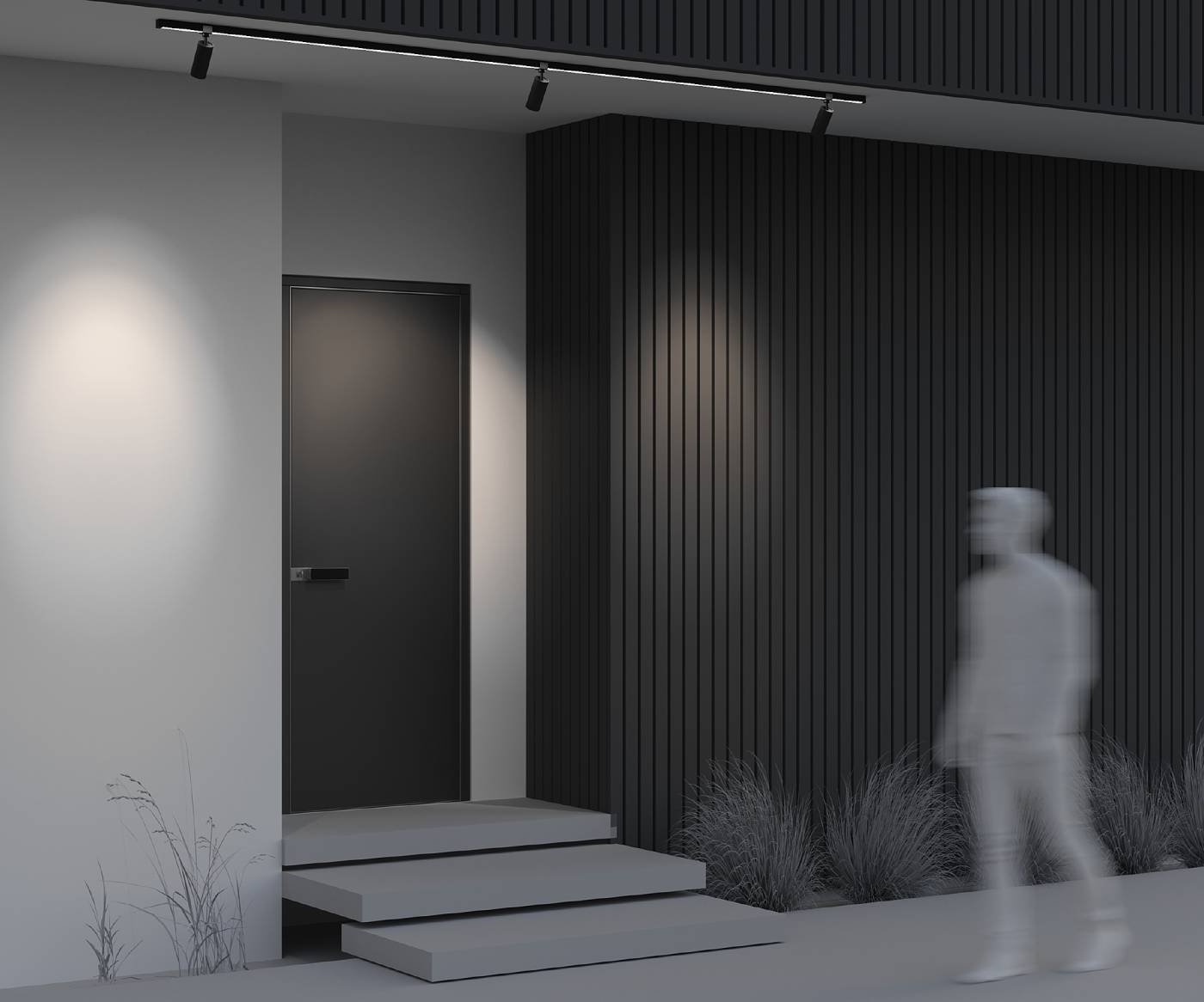 O-TR01-1-S-16WB3K Уличный трековый светильник Maytoni Focus O-TR01-1-S-16WB3K