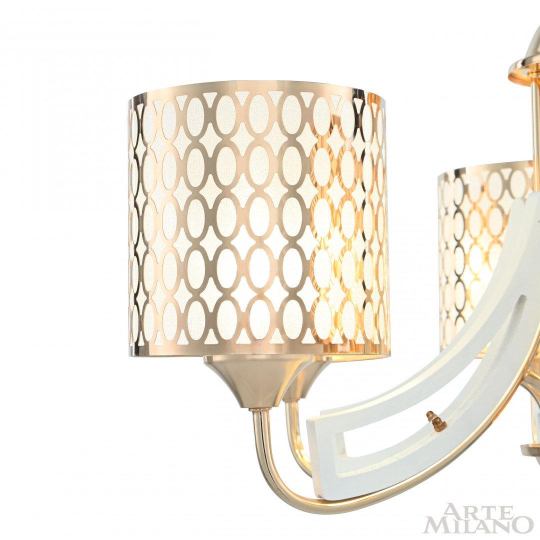 303387/8 Wh/Gd Подвесная люстра Arte Milano Florentia-3387 303387/8 Wh/Gd