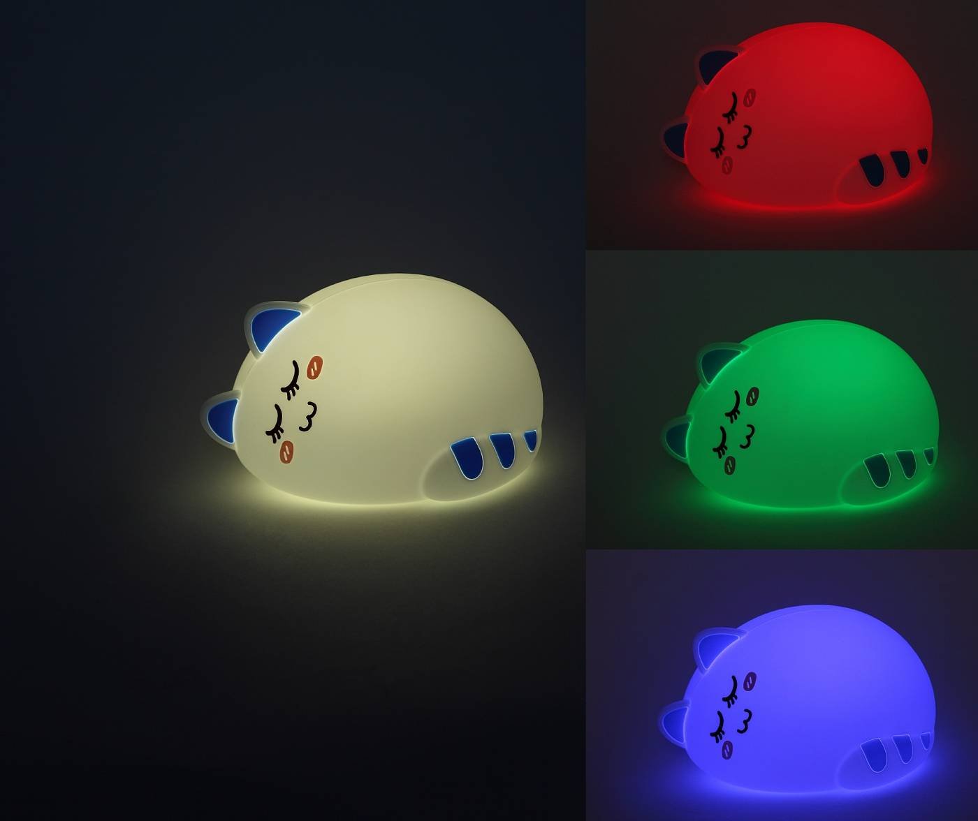 Детский ночник ЭРА NLED-415-2W-BU