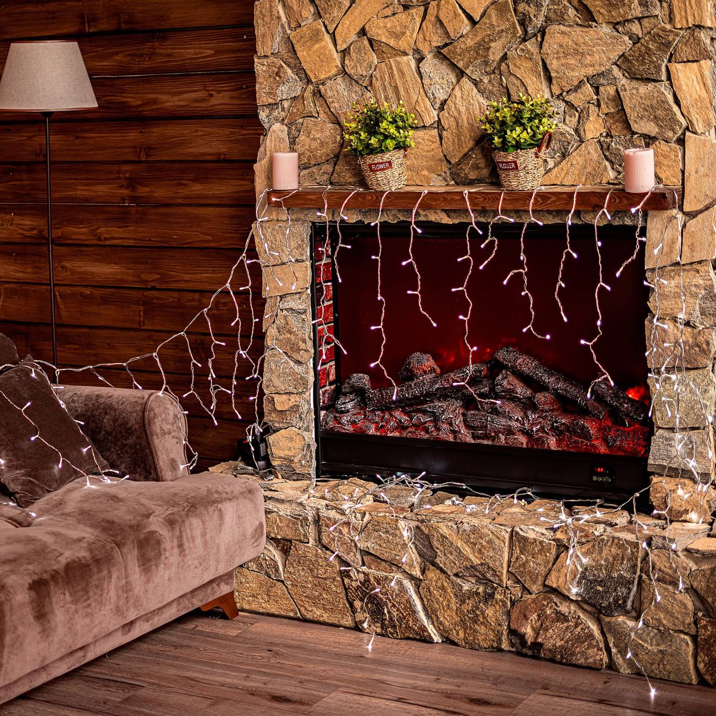 Бахрома светодиодная, 6м Uniel ULD-B6007-300/DTA WHITE IP44