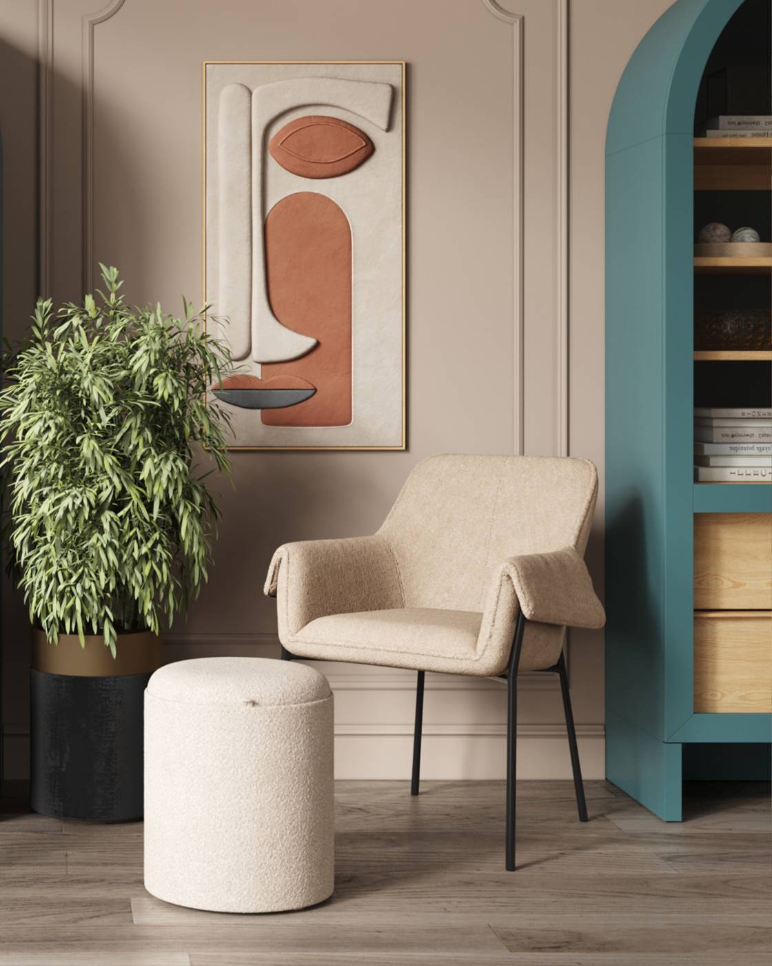 Пуфик Stool Group Хюгге 19B260LХM LX-9