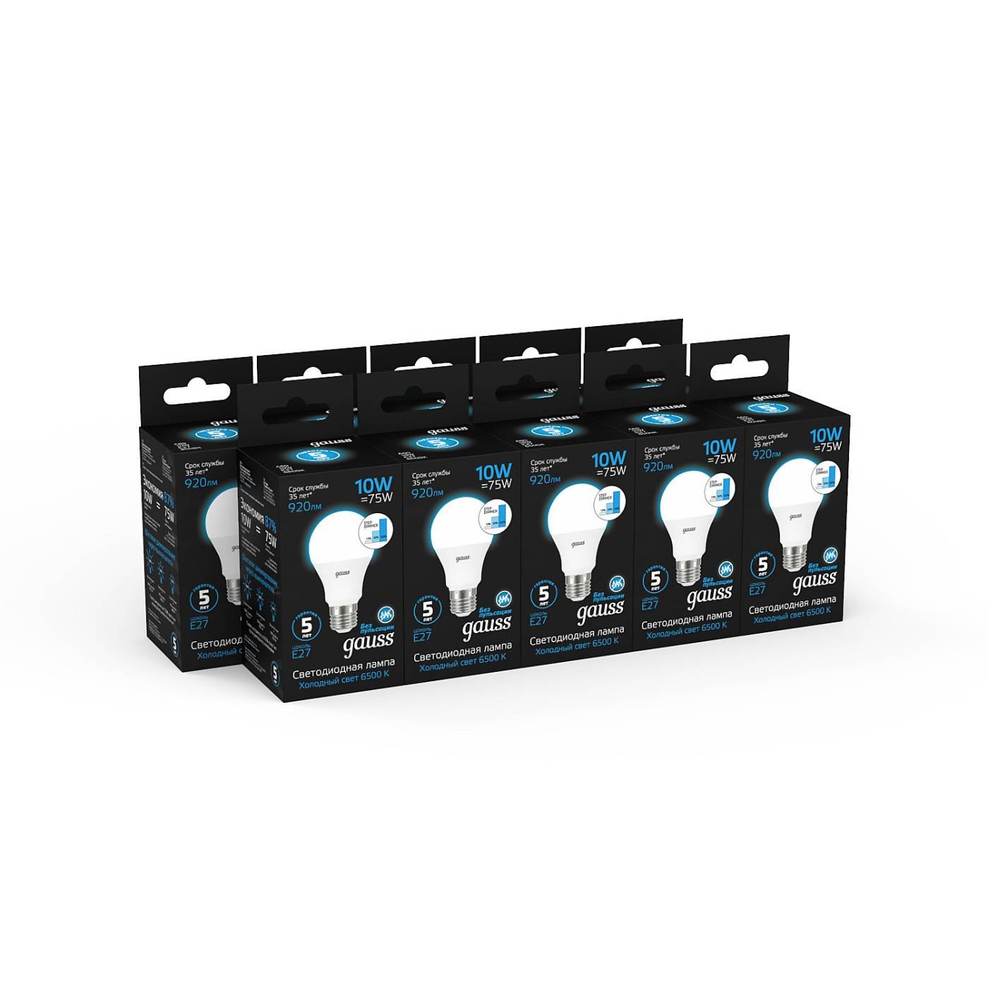 Светодиодная лампа Gauss Black А60/А70 102502310