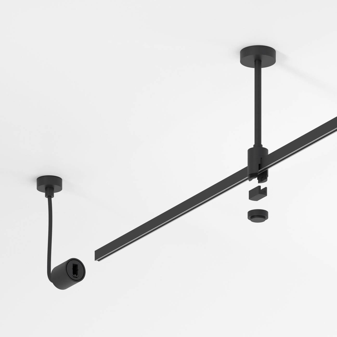 Монтажный элемент Esthetic Magnetic Elektrostandard Esthetic Magnetic Подвесной комплект для подключения трековой системы освещения к питанию (боковой) 85139/00