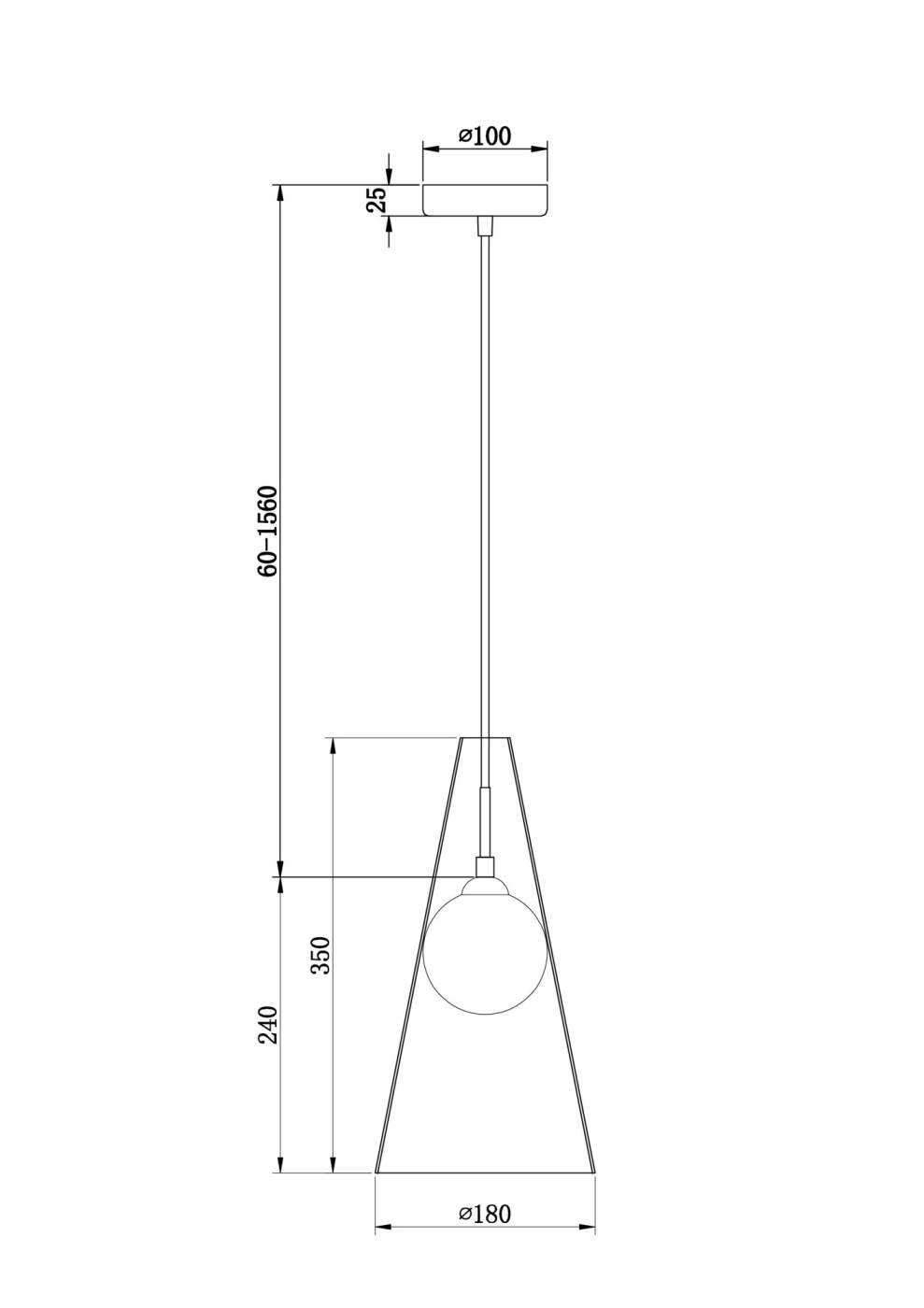 FR5389PL-01BS Светильник подвесной Freya Toper FR5389PL-01BS