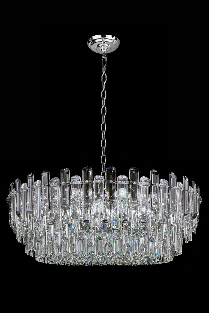 Подвесная люстра LEON Jacqueline LE7161/800 CH/GR