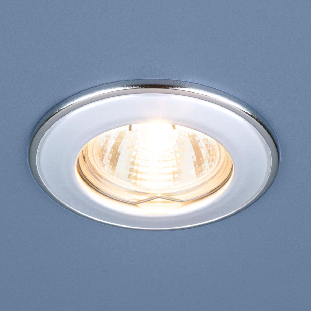 7002 MR16 WH/SL белый/серебро Встраиваемый светильник Elektrostandard 7002 7002 MR16 WH/SL белый/серебро