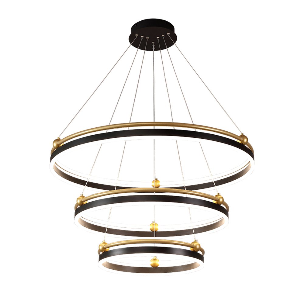 Подвесная люстра Crystal Lux Fernando FERNANDO SP158W LED BLACK/GOLD