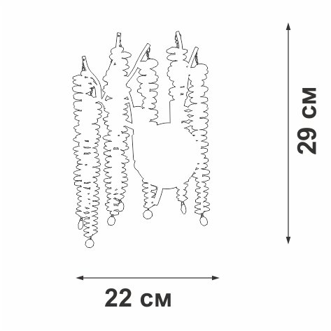 Настенное бра Vitaluce V28551 V28551-1/2A