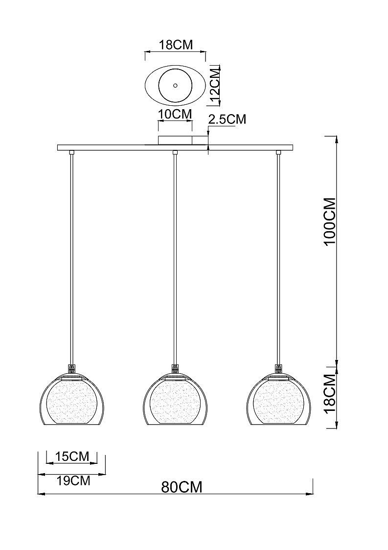 A7984SP-3PB Светильник подвесной Arte Lamp Rastaban A7984SP-3PB