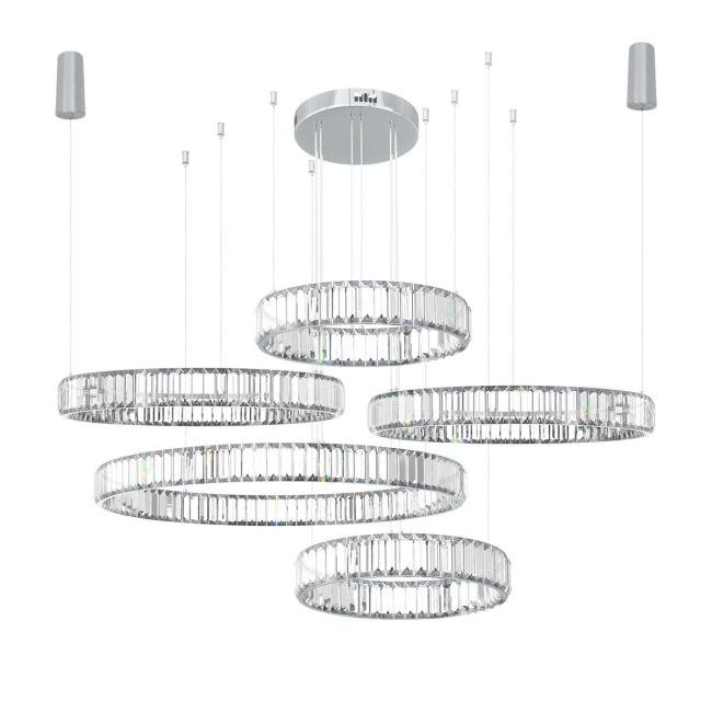 10135/5 Chrome Подвесная люстра Loft It Crystal ring 10135/5 Chrome