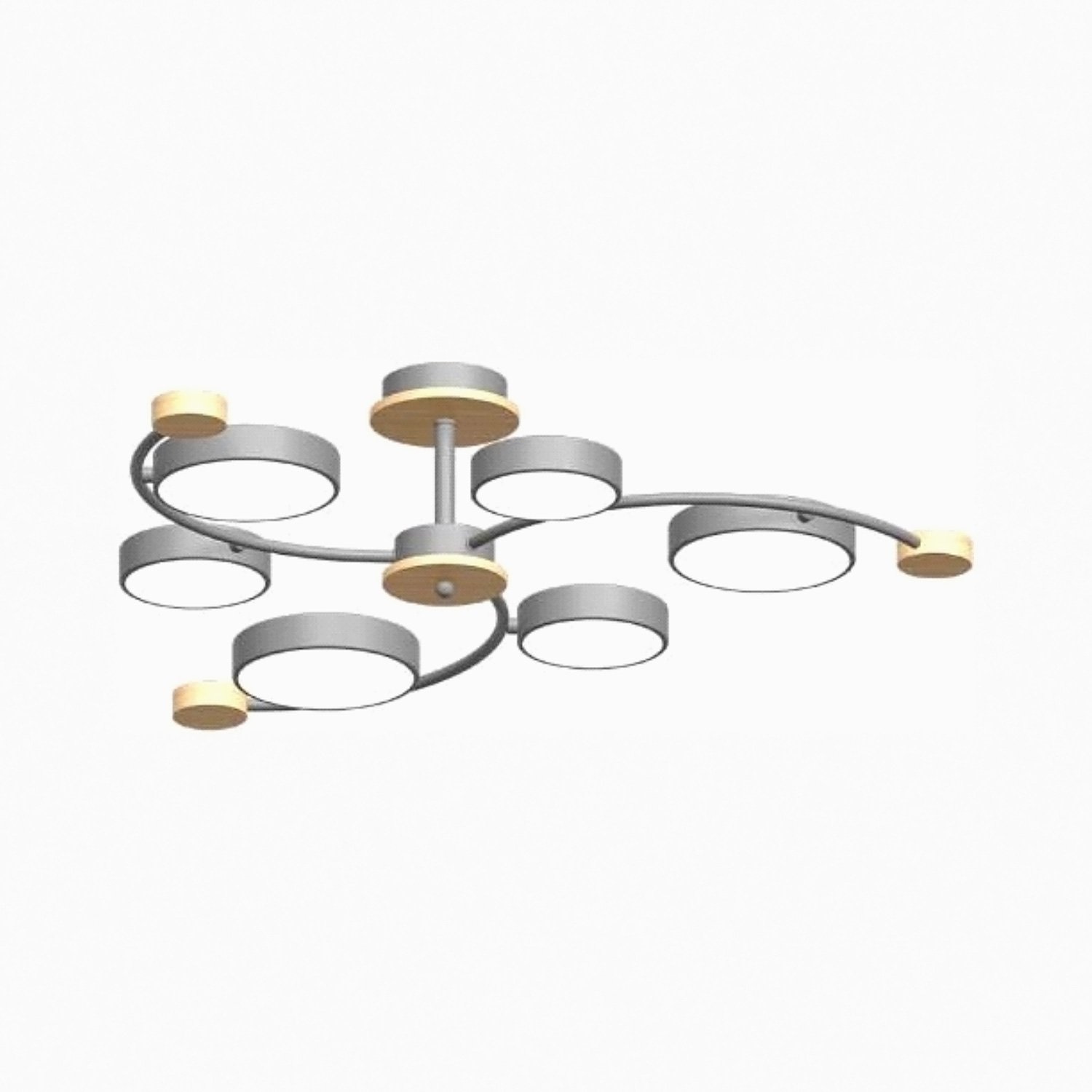 L3207-840 GR Потолочная люстра L LED4U L3207-840 GR
