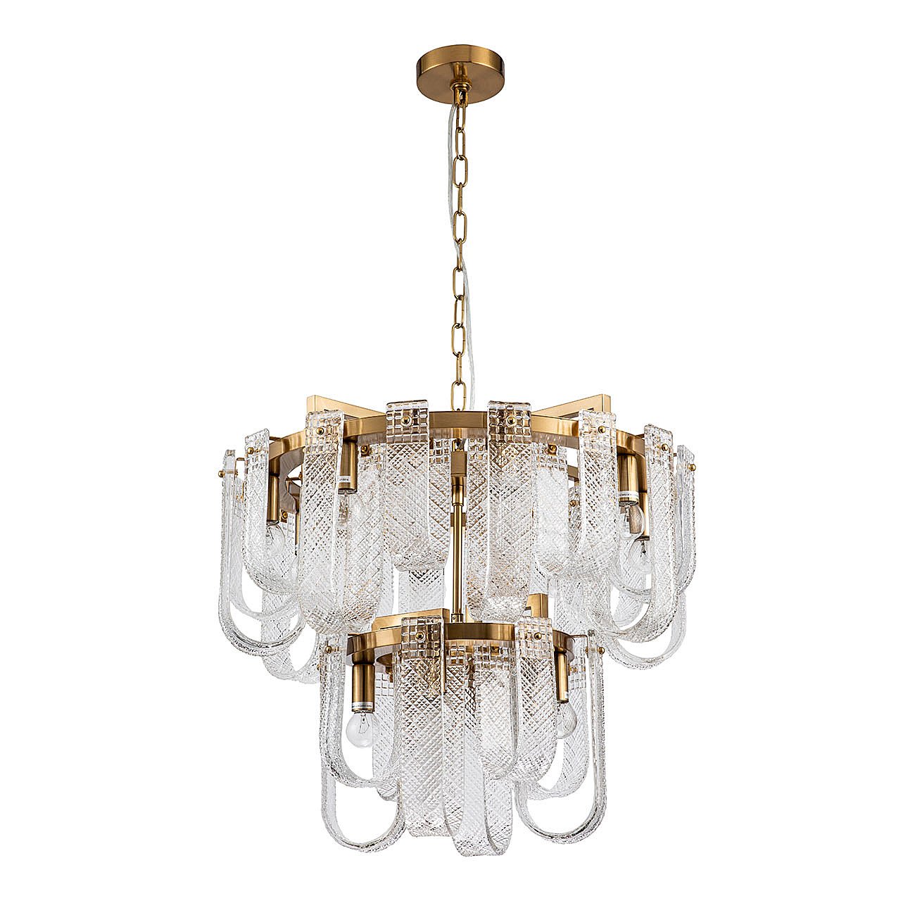 V000365 Подвесная люстра Indigo Brina V000365 12027/12P Brass